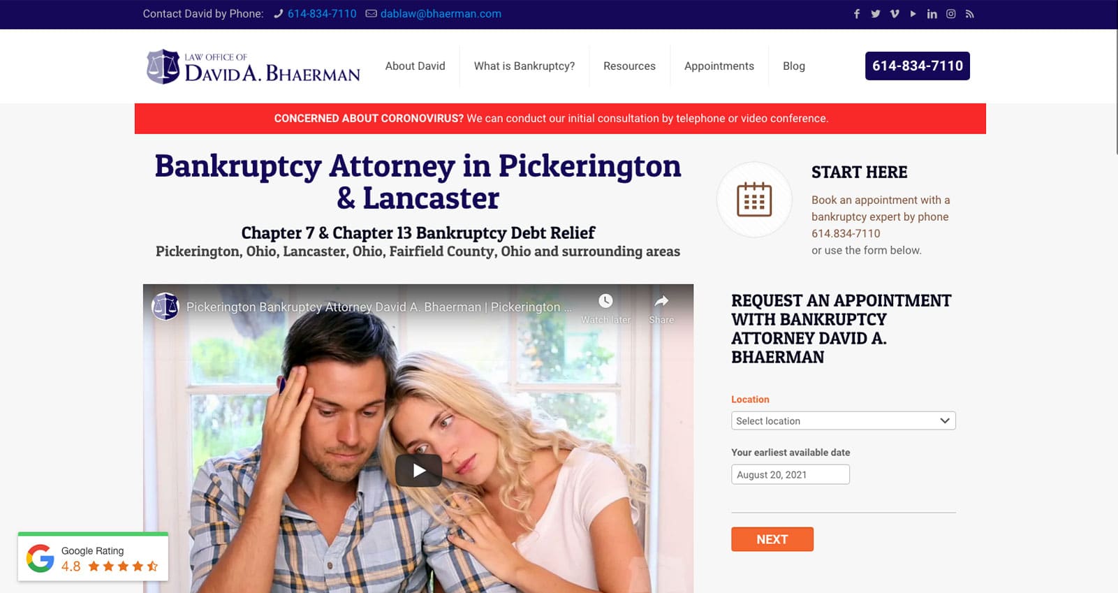 falt-illustration-imac Law Office of David Bhaerman website thumbnail