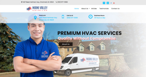 Miami Valley Heating & Air web thumbnail