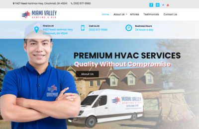 Miami Valley Heating & Air web thumbnail